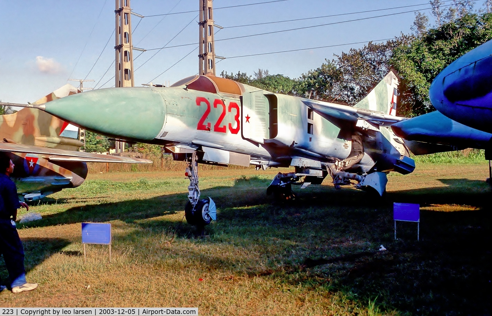 223, Mikoyan-Gurevich MiG-23ML C/N 1122410703, Museo del Aire Havana 5.12.03