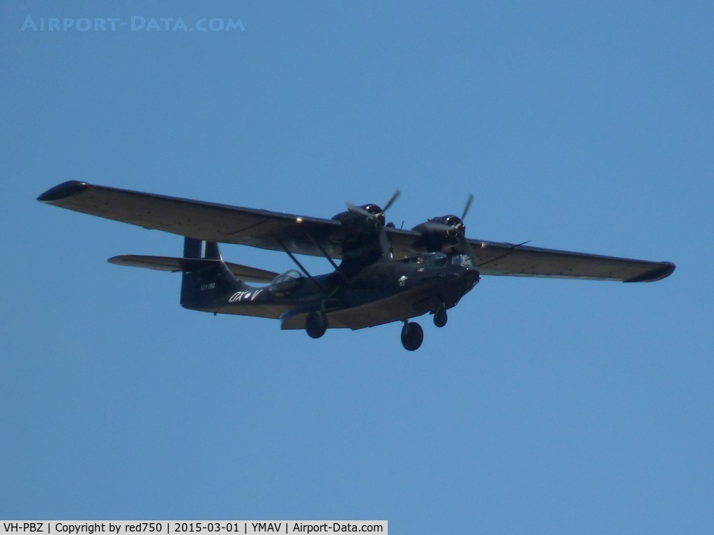 VH-PBZ, 1945 Consolidated PBY-6A Catalina C/N 2043, Catalina VH-PBZ in flying display at Avalon 2015