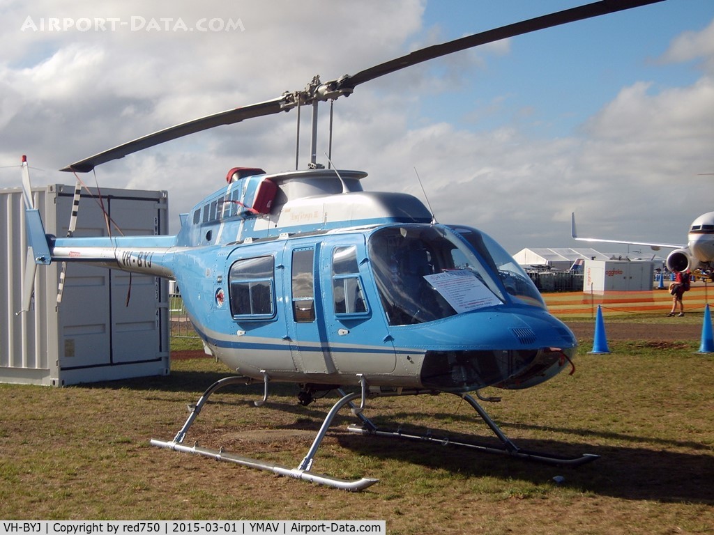 VH-BYJ, 1988 Bell 206L-3 LongRanger III C/N 51263, Bell Long Ranger VH BYJ at Avalon 2015