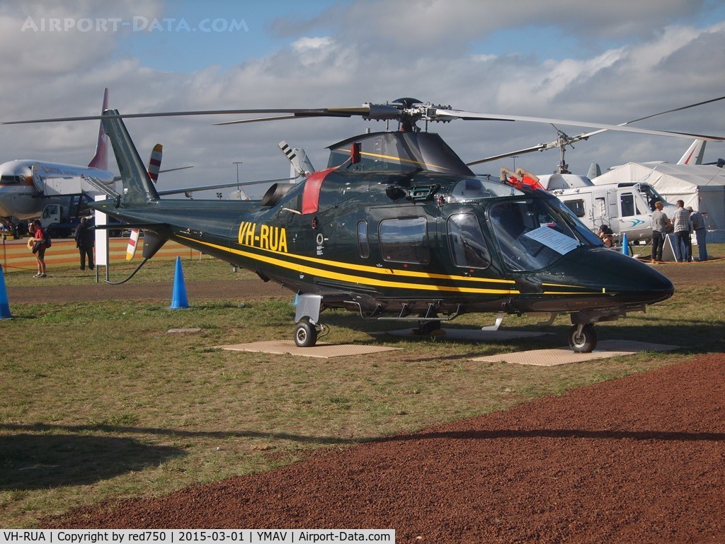 VH-RUA, 2001 Agusta A-109E Power C/N 11129, Agusta A109E VH-RUA at Avalon 2015