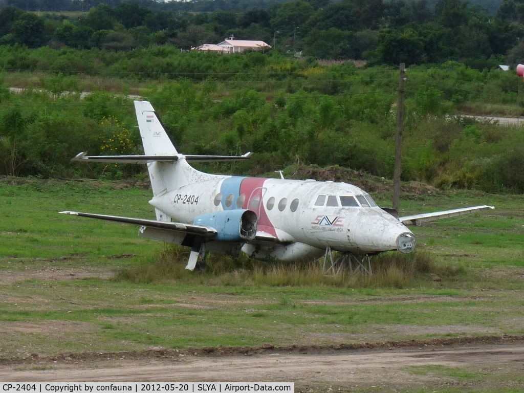 CP-2404, 1985 British Aerospace BAe-3101 Jetstream 31 C/N 680, BAe Jetstream 31 damaged in an emergency landing in 2003, abandoned at Yacuiba airport