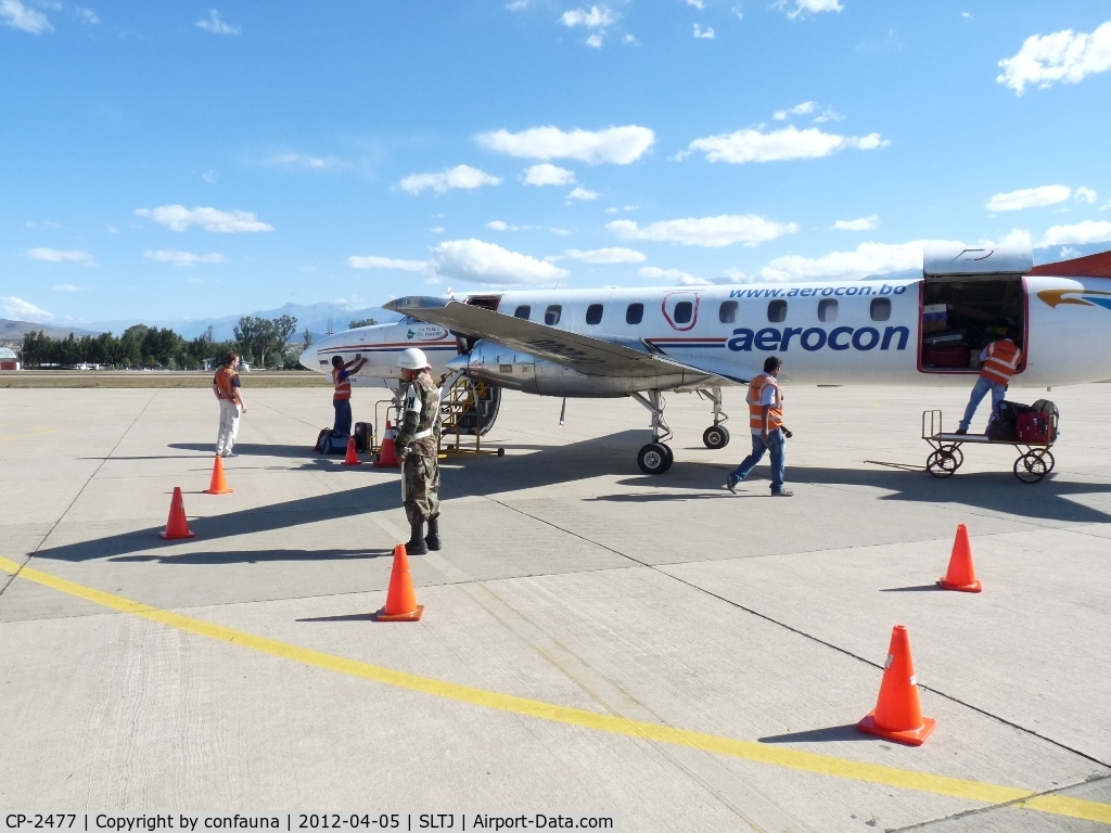 CP-2477, 1993 Fairchild SA-227DC Metro 23 C/N DC-830B, Aerocon CP-2477 loading to go from Tarija to Santa Cruz, Bolivia