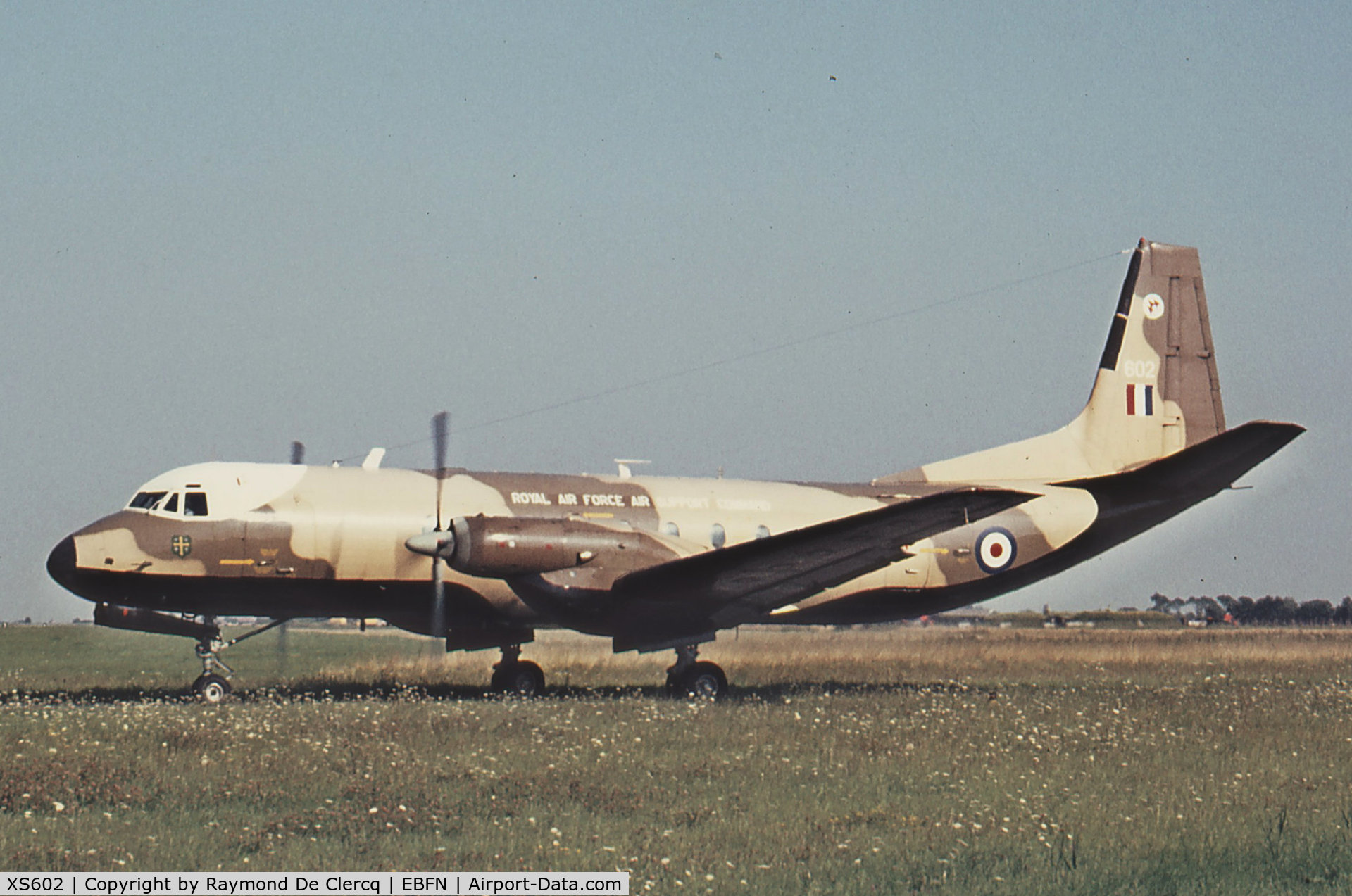 XS602, Hawker Siddeley HS-780 Andover C1 C/N Set 9, XS602 at Koksijde around 1970.