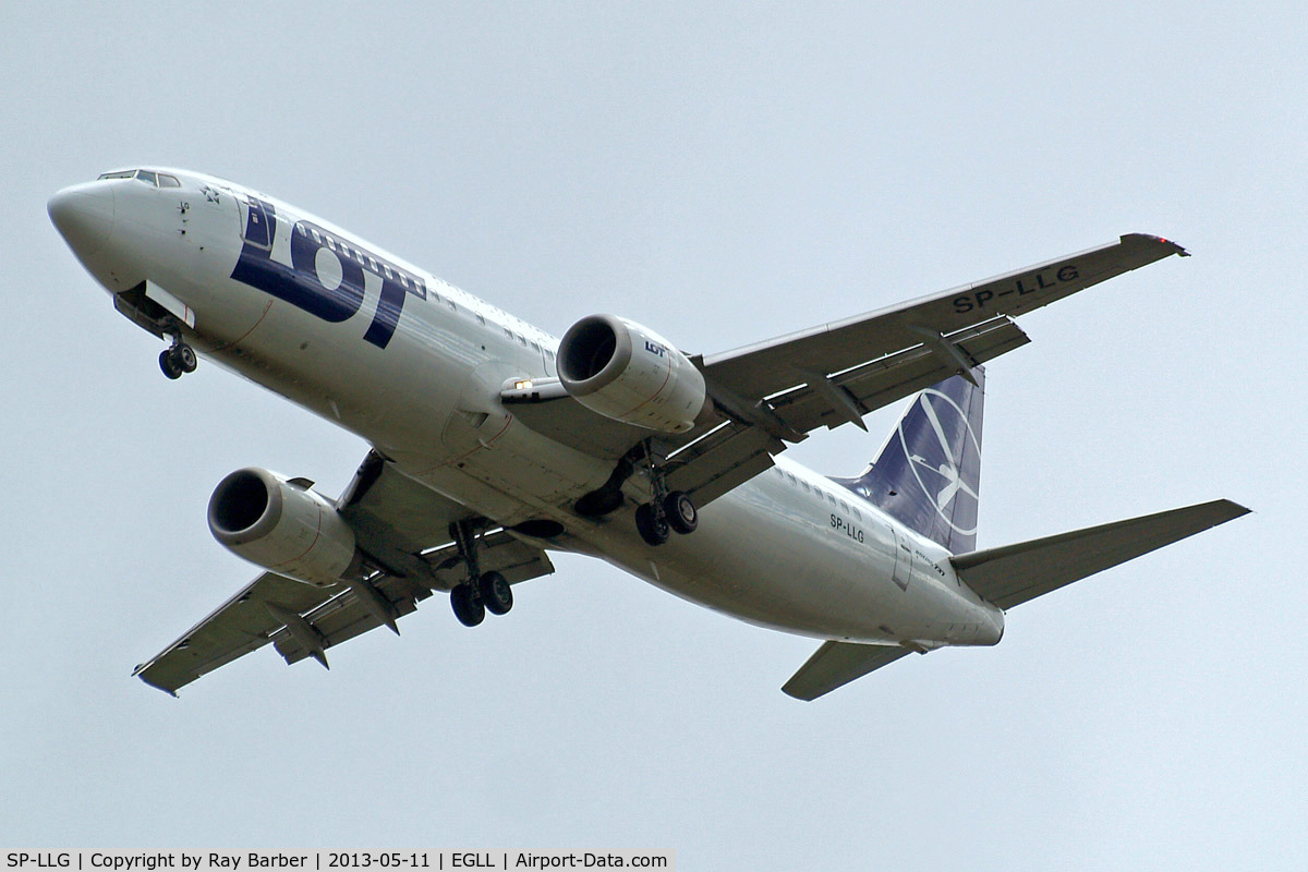SP-LLG, 1997 Boeing 737-45D C/N 28753/2895, Boeing 737-45D [28753] (LOT Polish Airlines) Home~G 11/05/2013. On approach 27R.