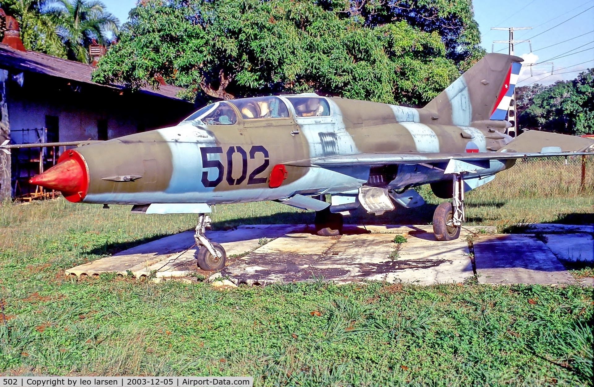 502, 1972 Mikoyan-Gurevich MiG-21UM C/N 09695162, Museo del Aire Haana 5.12.03
