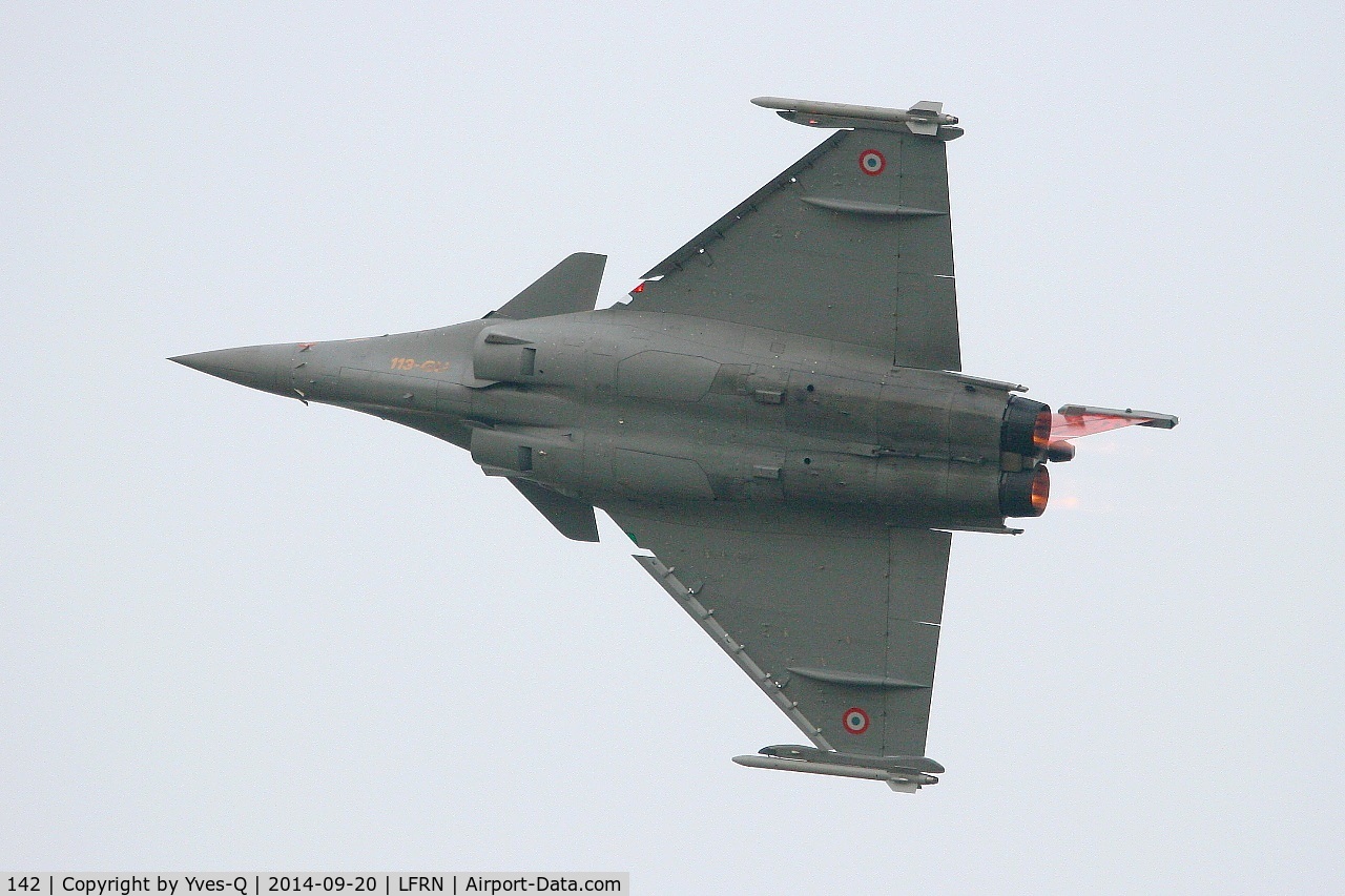 142, 2013 Dassault Rafale C C/N 142, French Air Force Dassault Rafale C, On display, Rennes-St Jacques airport (LFRN-RNS) Air show 2014