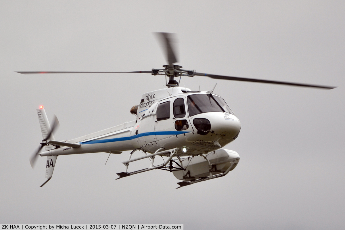 ZK-HAA, Eurocopter AS-350B-2 Ecureuil Ecureuil C/N 3700, At Queenstown