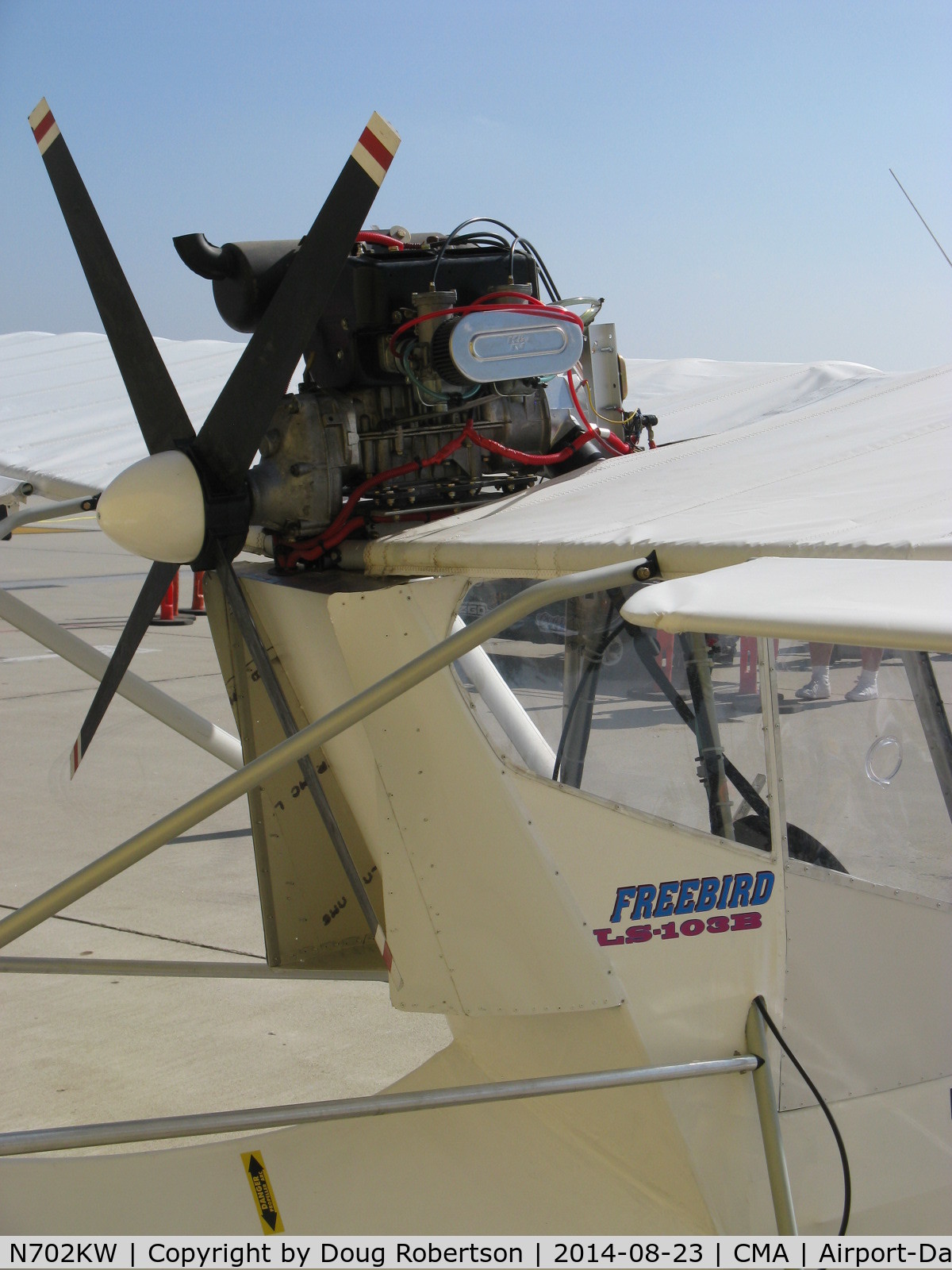 N702KW, GEOFFREY R WEST LS 103B C/N 01, West FREEBIRD LS-103B, Rotax 582 2 stroke pusher?, 4-blade pusher prop