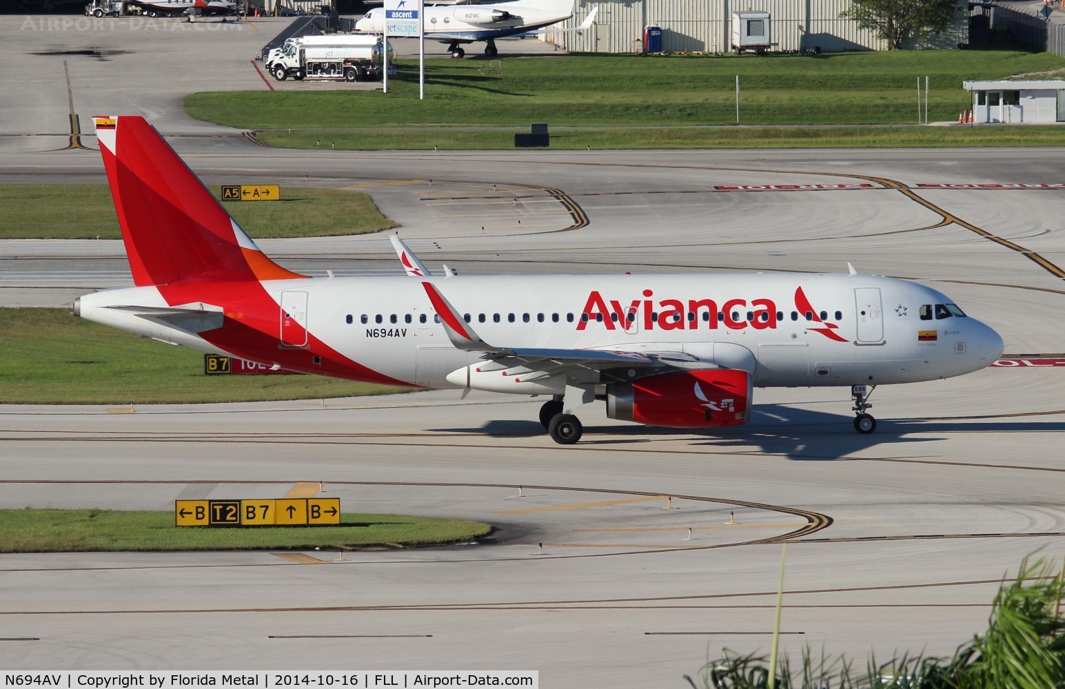 N694AV, 2014 Airbus A319-132 C/N 6068, Avianca A319