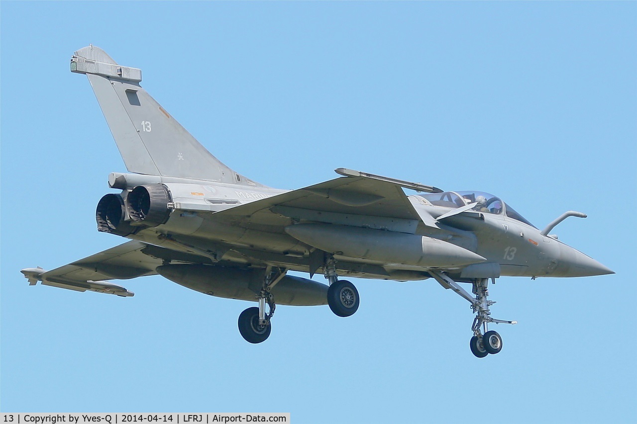13, Dassault Rafale M C/N 13, Dassault Rafale M, Short appoach rwy 08, Landivisiau Naval Air Base (LFRJ)