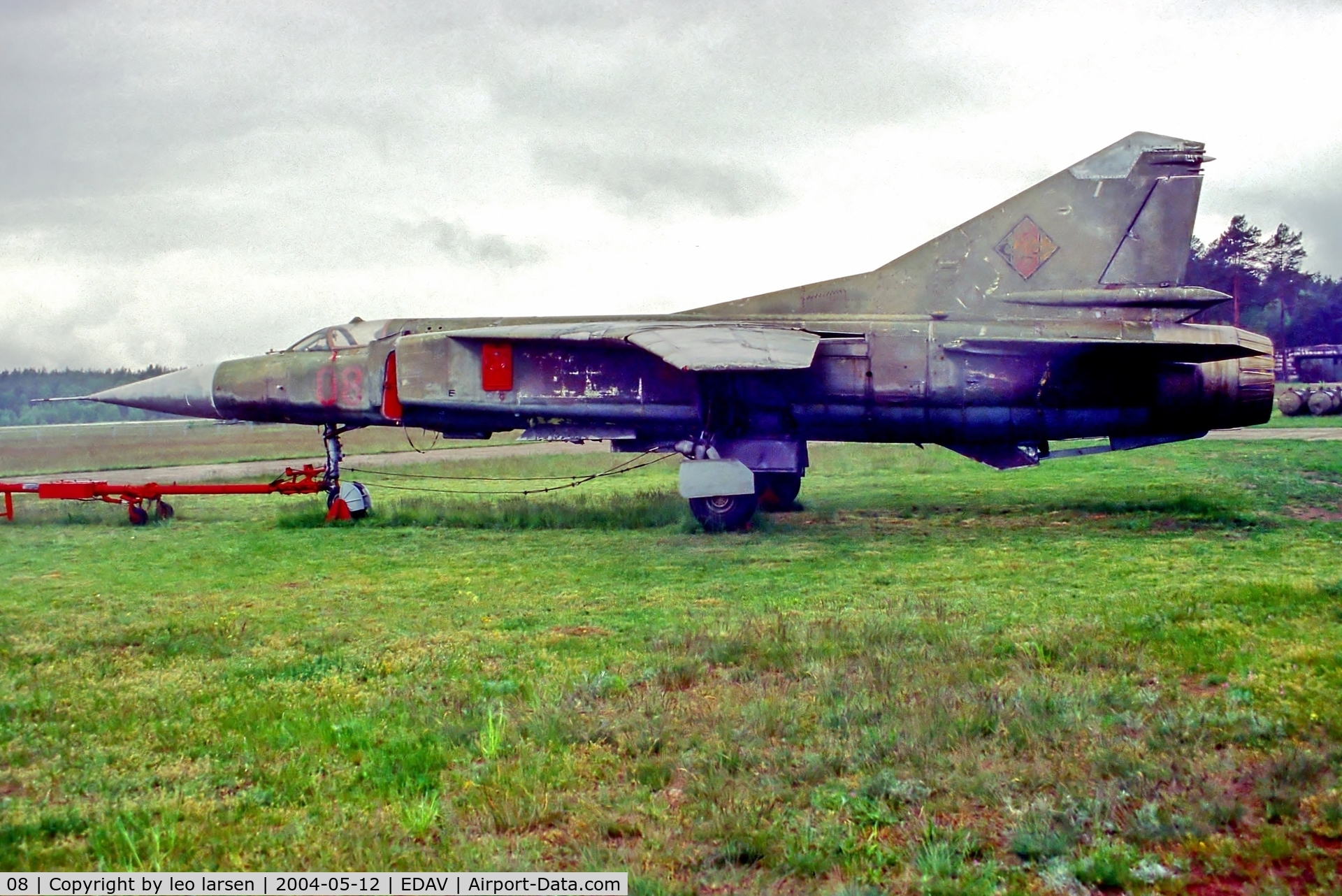 08, Mikoyan-Gurevich MiG-23S C/N 220001013, Finow Air Museum Germany 12.5.04