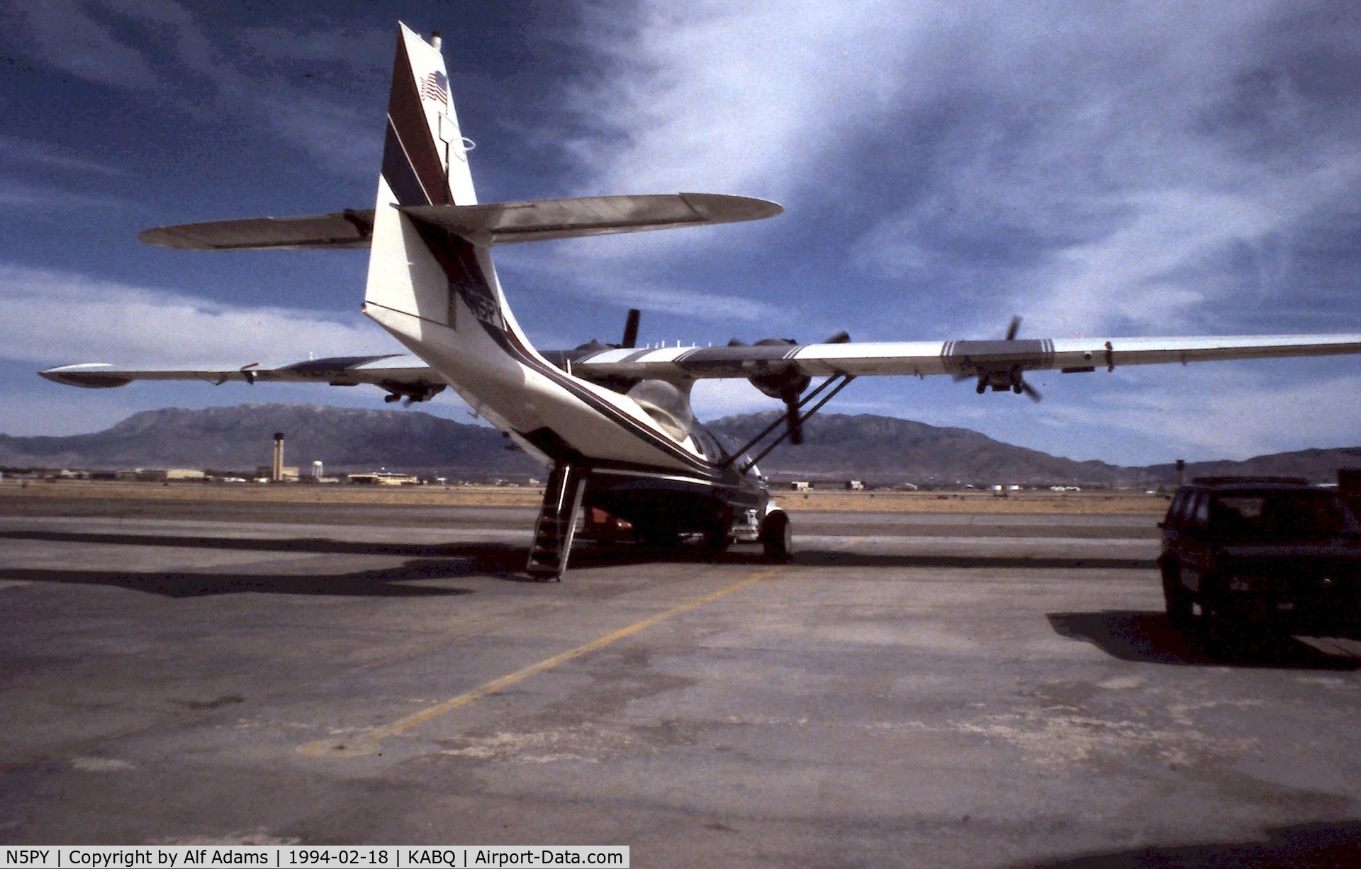 N5PY, 1941 Consolidated Vultee 28-5ACF C/N 417, At Albuquerque, New Mexico in 1994.
