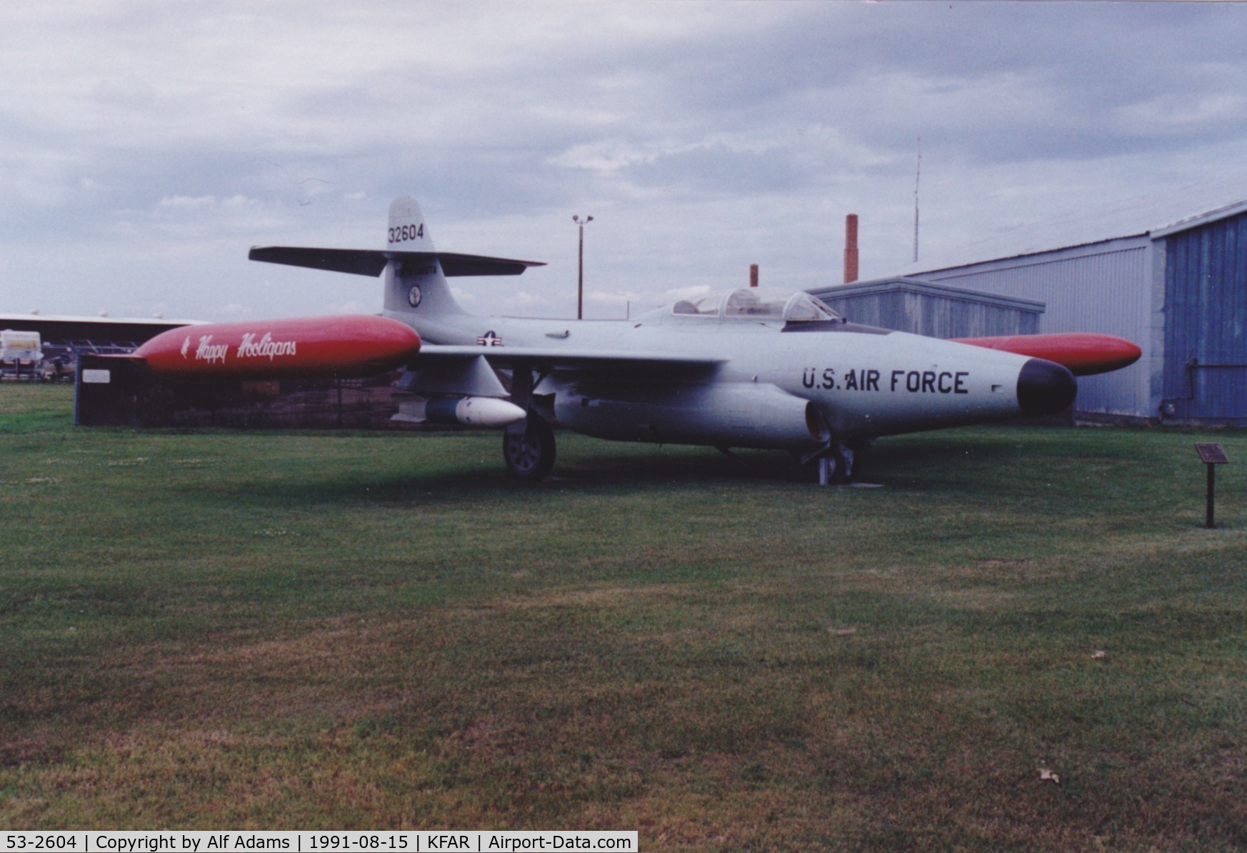 53-2604, 1953 Northrop F-89J Scorpion C/N Not found 53-2604, At Hector Field, Fargo, North Dakota in 1991.