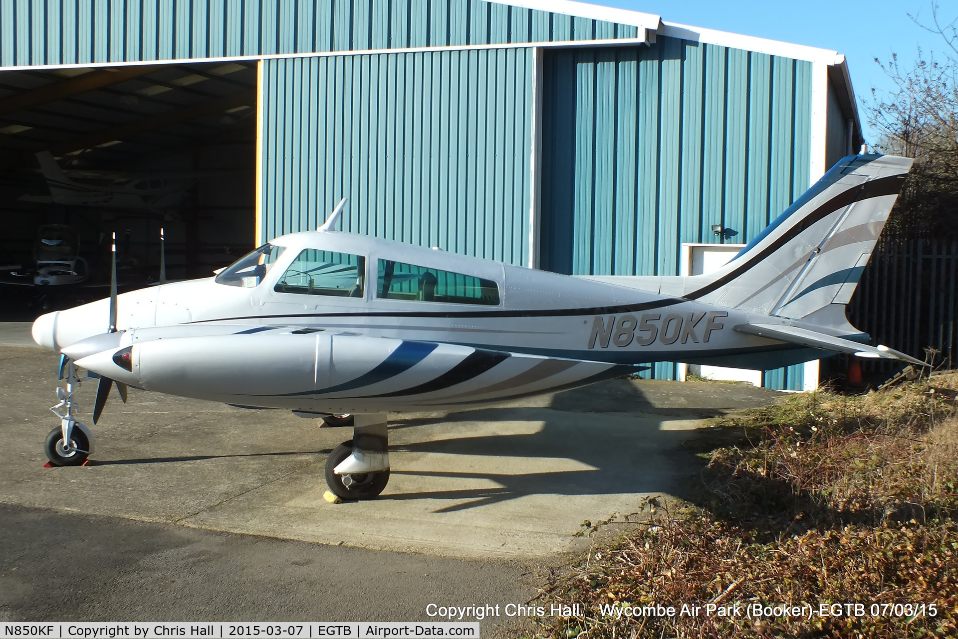 N850KF, 1970 Cessna 310Q C/N 310Q0041, visitor from Jersey