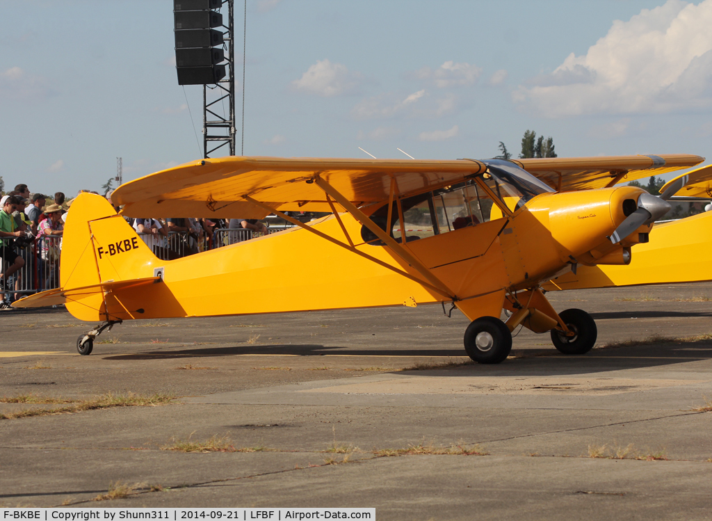 F-BKBE, Piper PA-18-150 Super Cub C/N 187658, Participant of the LFBF Airshow 2014 - static airframe
