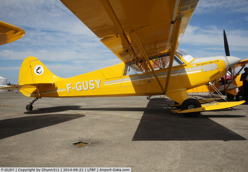 F-GUSY, 2008 Aviat A-1B Husky C/N 2442, Participant of the LFBF Airshow 2014 - static airframe