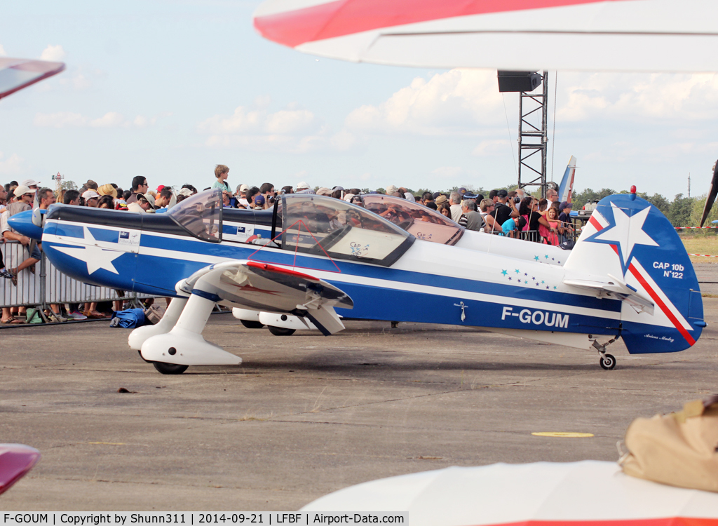 F-GOUM, Mudry CAP-10B C/N 122, Participant of the LFBF Airshow 2014 - Demo aircraft