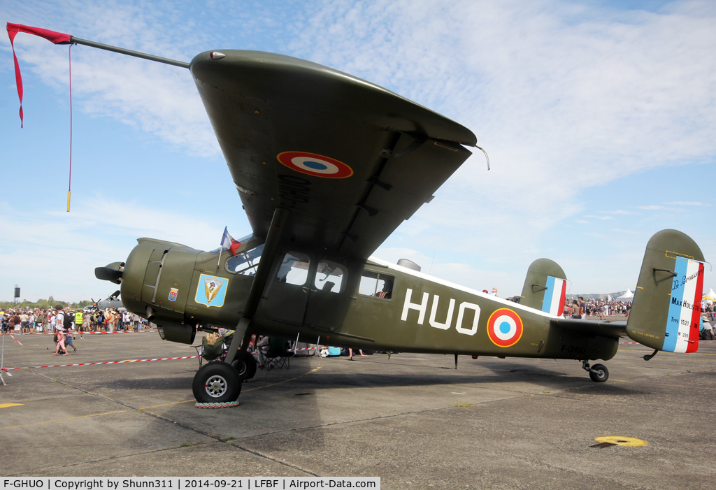 F-GHUO, Max Holste MH-1521C-1 Broussard C/N 299, Participant of the LFBF Airshow 2014 - static airframe