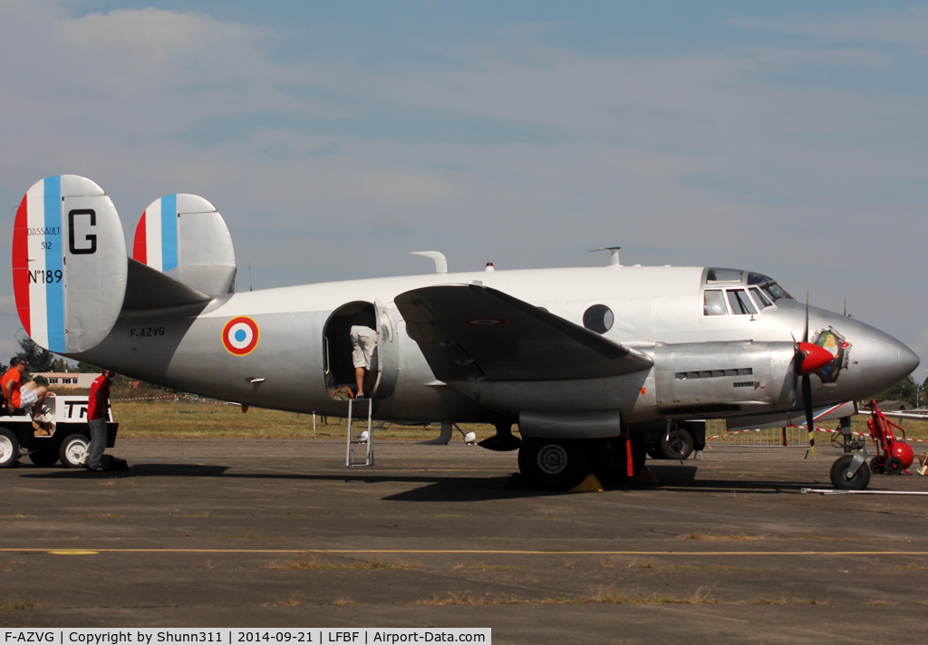 F-AZVG, Dassault MD-312 Flamant C/N 189, Participant of the LFBF Airshow 2014 - Demo aircraft