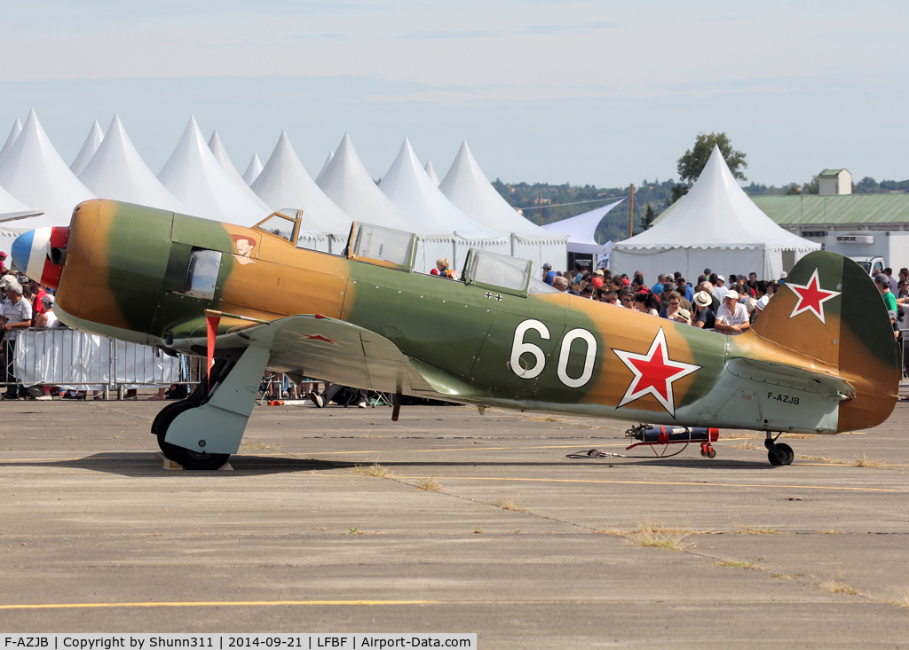 F-AZJB, Let C-11 (Yak-11) C/N 25 III/03, Participant of the LFBF Airshow 2014 - Demo aircraft