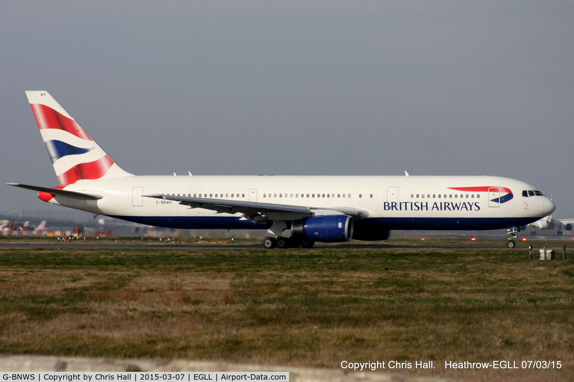 G-BNWS, 1992 Boeing 767-336 C/N 25826, British Airways