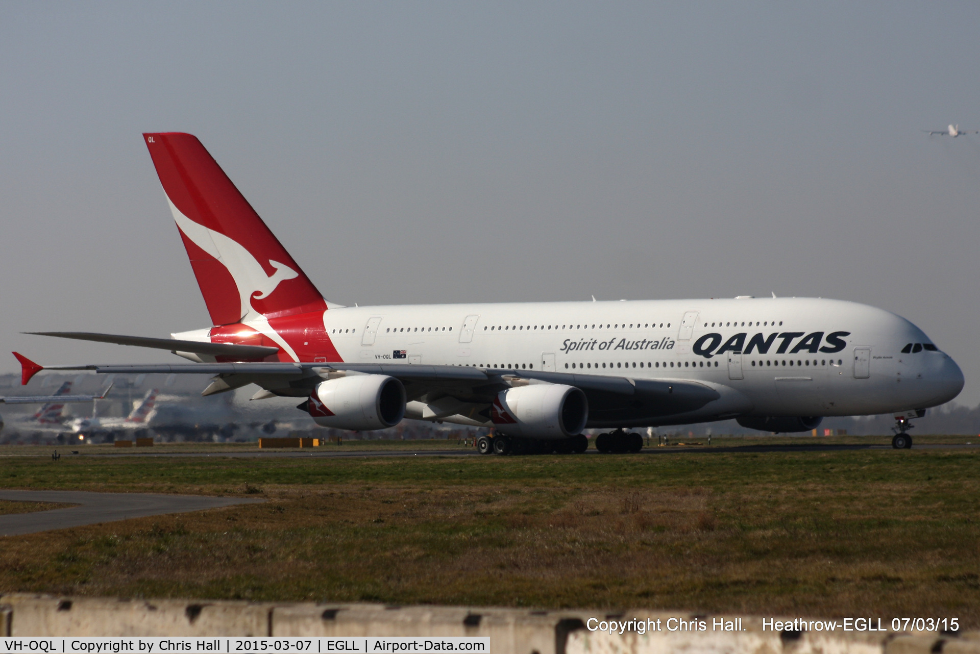 VH-OQL, 2011 Airbus A380-842 C/N 074, Qantas