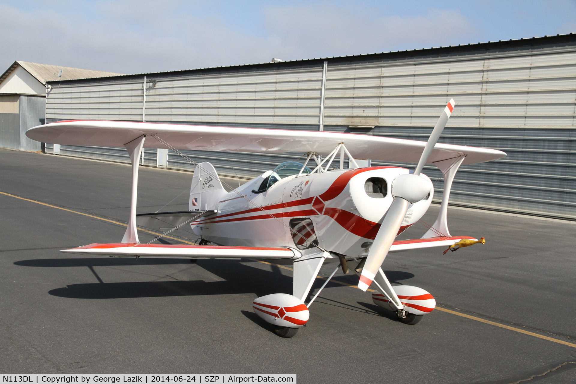 N113DL, 1979 Pitts S-1C Special C/N 1 (N113DL), Pitts S1C N113DL in its new home - Santa Paula Airport, CA