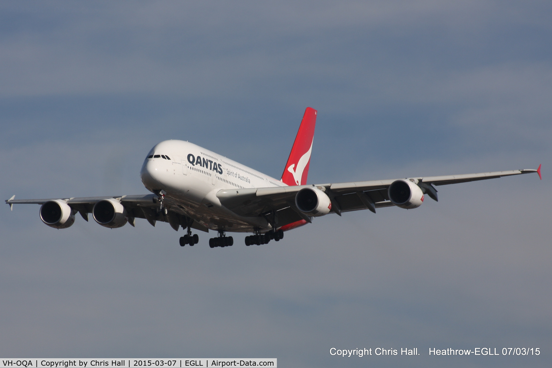 VH-OQA, 2008 Airbus A380-842 C/N 014, Qantas