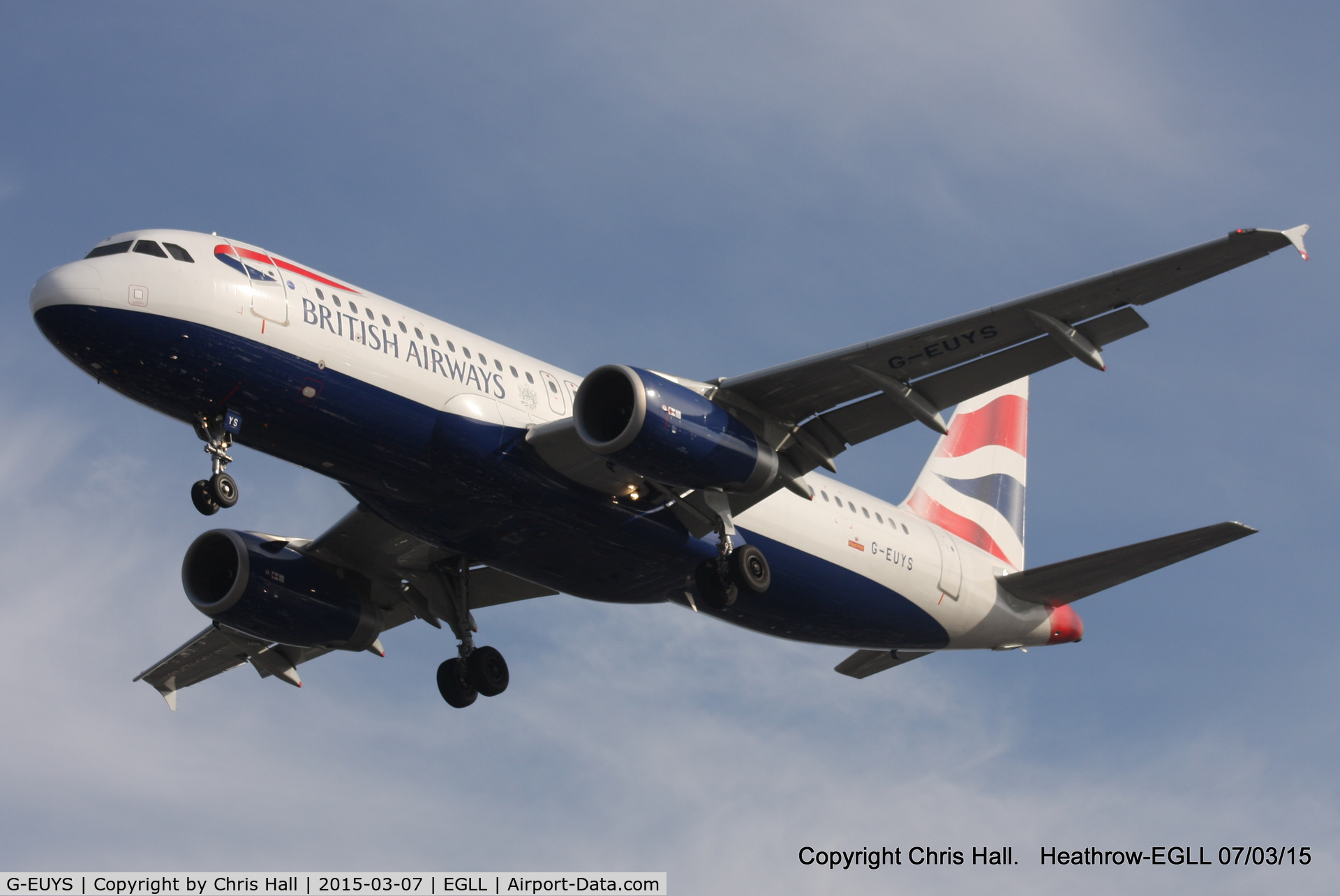G-EUYS, 2013 Airbus A320-232 C/N 5948, British Airways