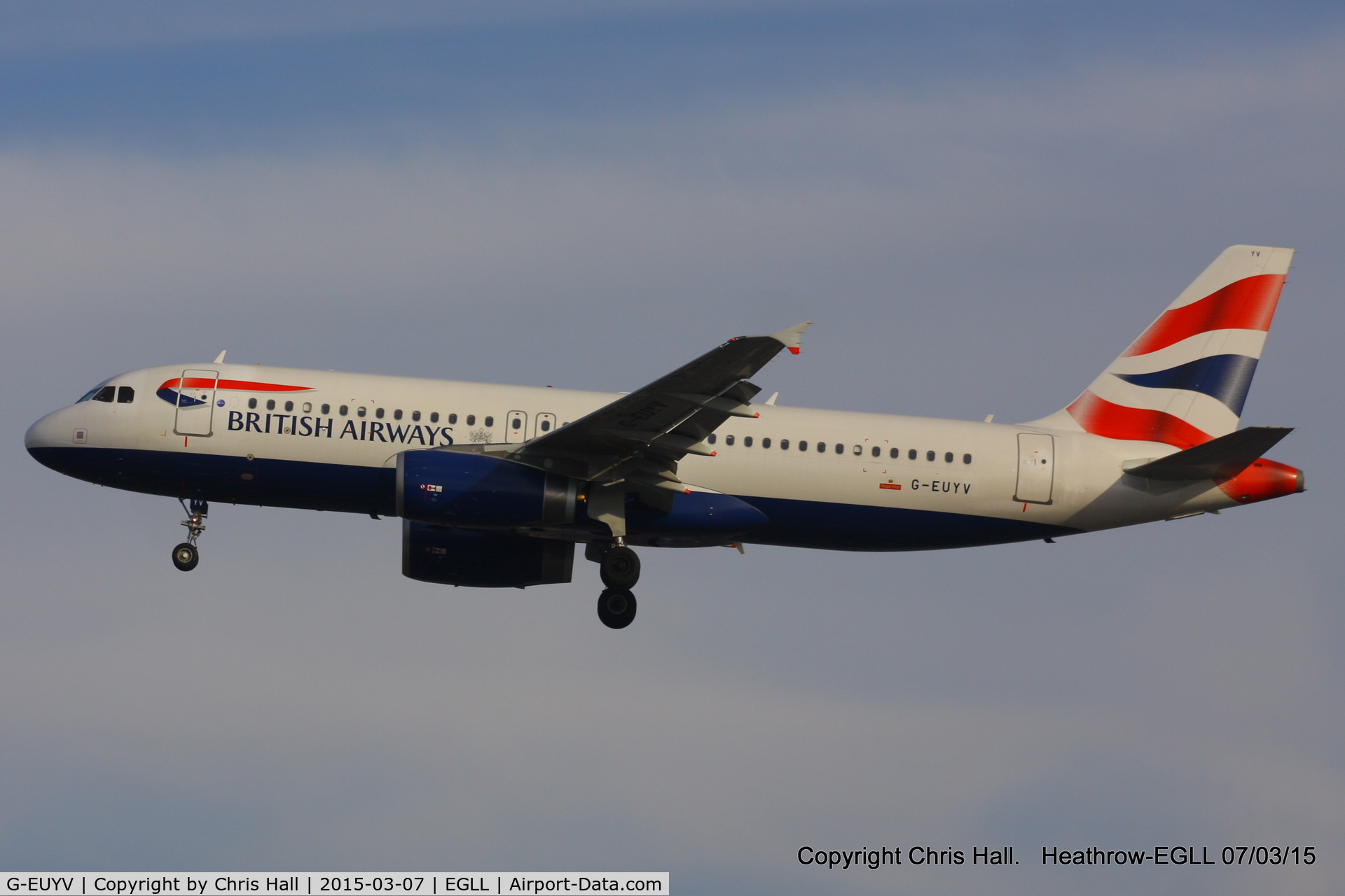G-EUYV, 2014 Airbus A320-232 C/N 6091, British Airways