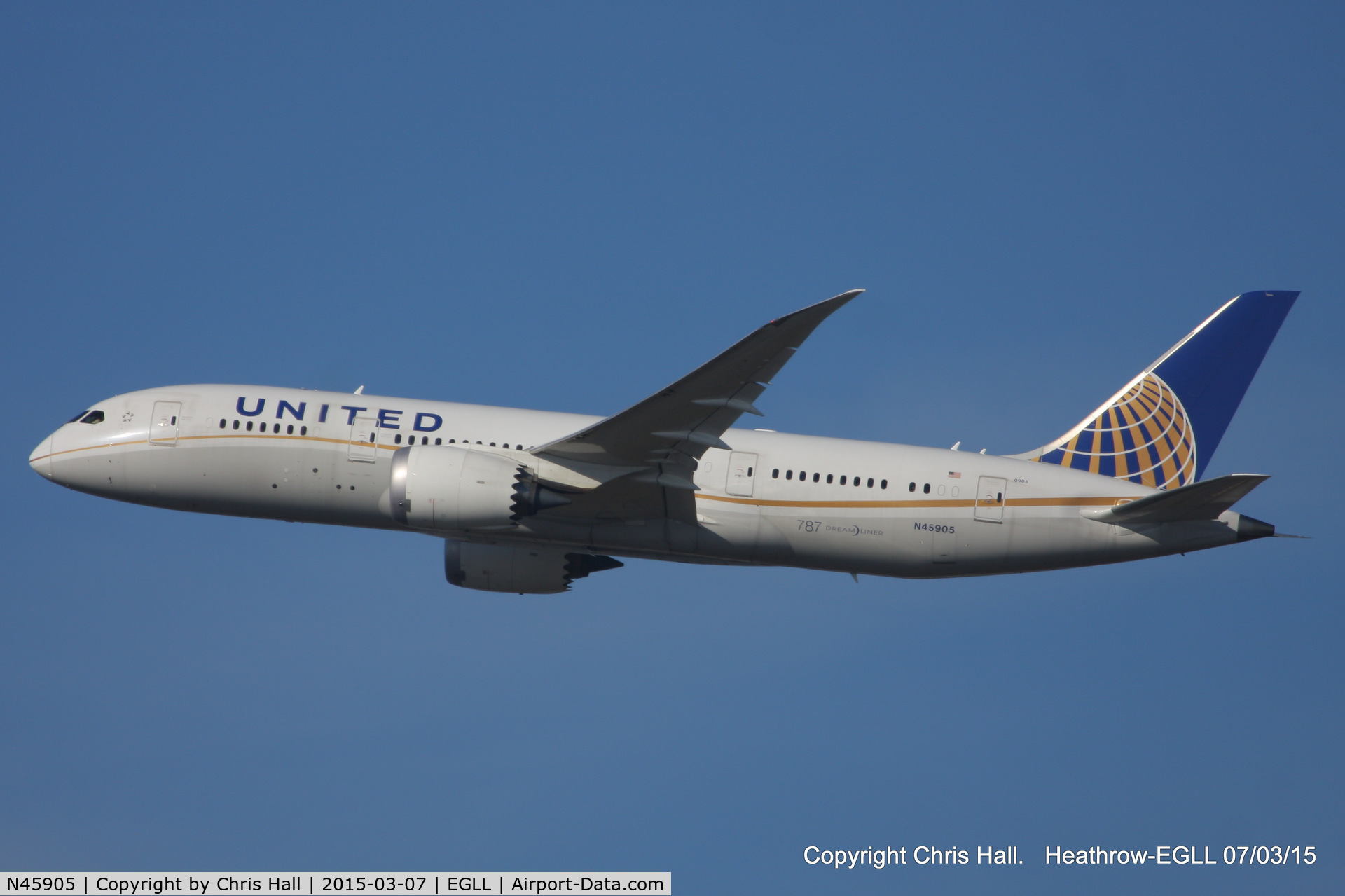N45905, 2012 Boeing 787-8 Dreamliner Dreamliner C/N 34825, United