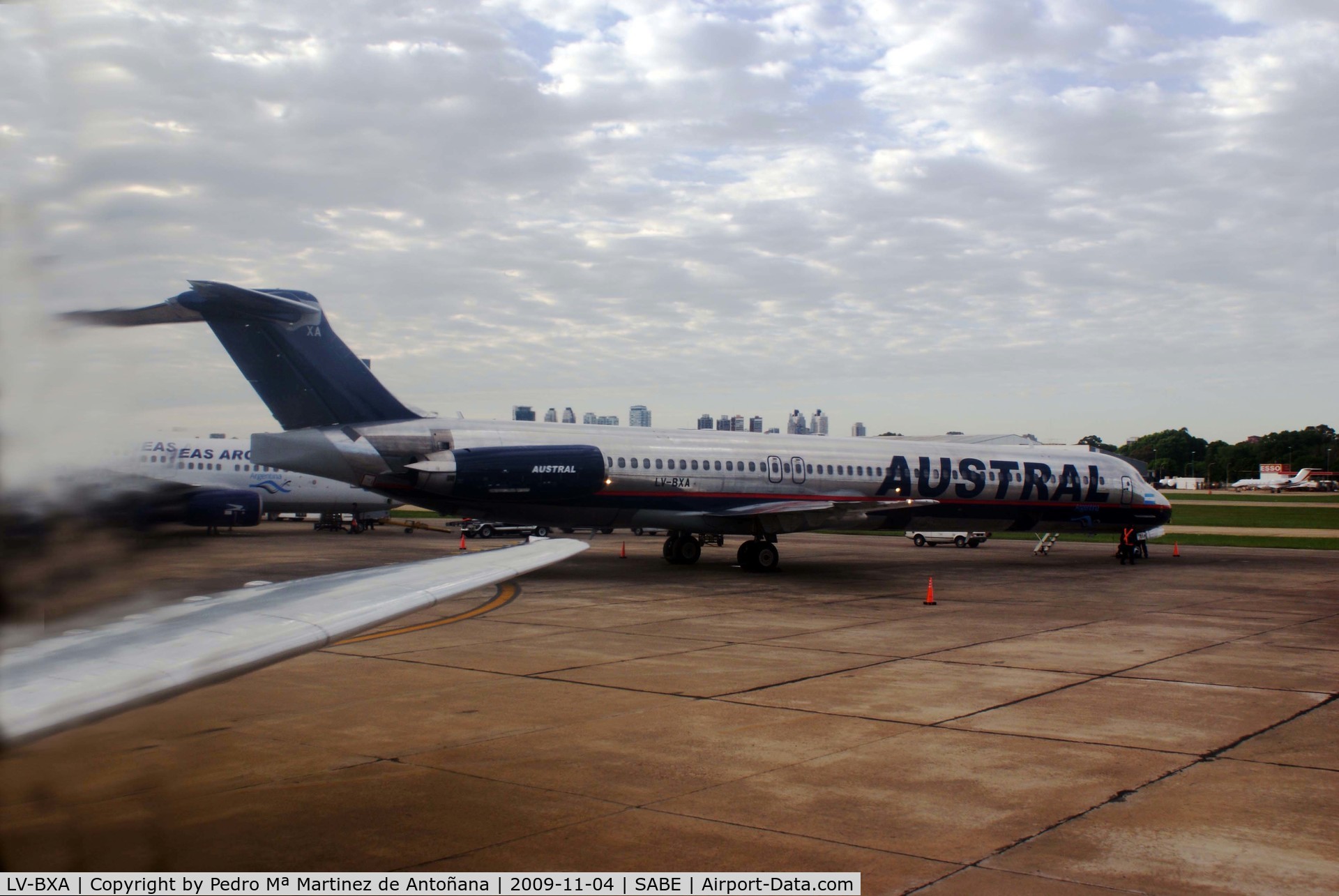 LV-BXA, 1990 McDonnell Douglas MD-88 C/N 49928, Aeroparque Buenos Aires - Argentina