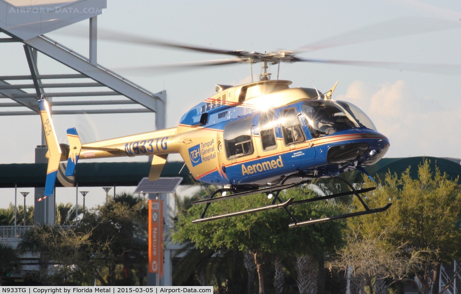 N933TG, 2012 Bell 407 C/N 54376, Tampa General Hospital Bell 407 at Heliexpo Orlando