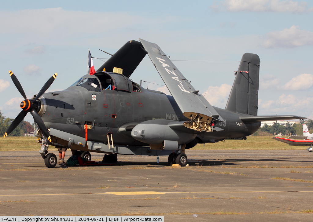 F-AZYI, Breguet Br.1050 Alize C/N 59, Participant of the LFBF Airshow 2014 - Demo aircraft
