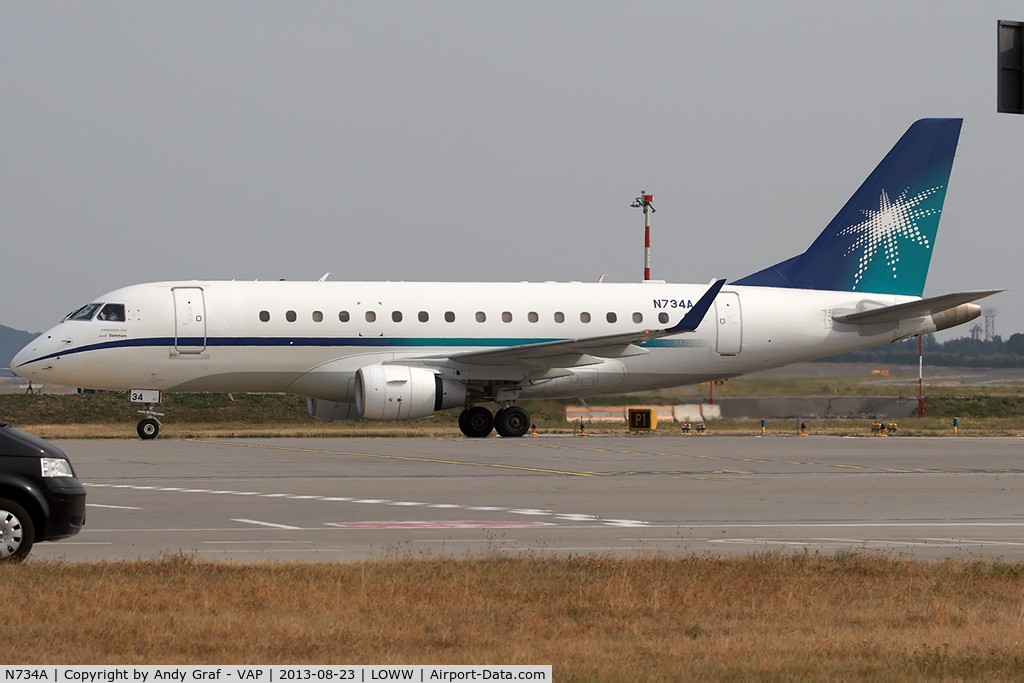 N734A, Embraer 170LR (ERJ-170-100LR) C/N 17000318, Aramco EMB170