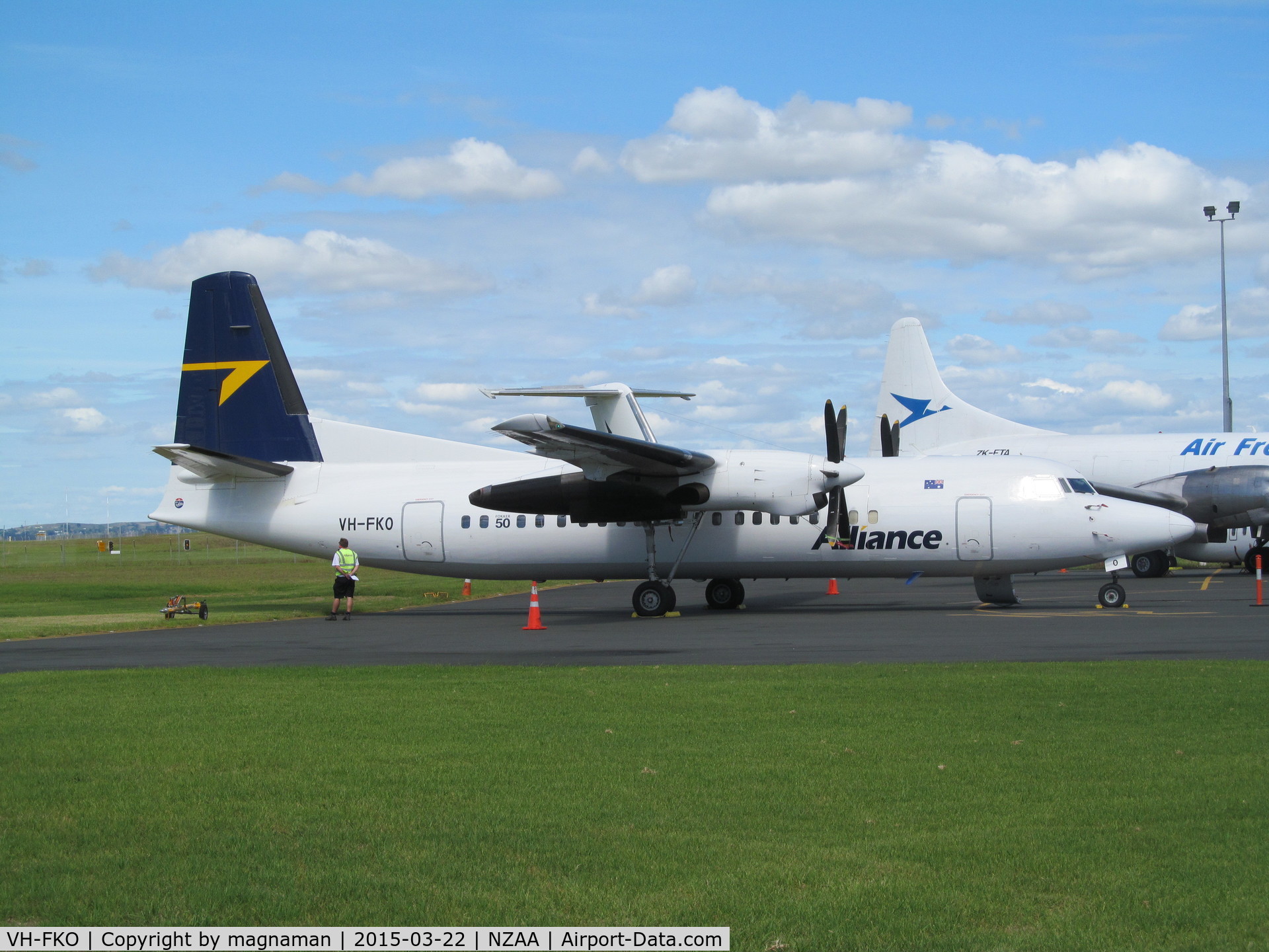 VH-FKO, 1989 Fokker 50 C/N 20160, not sure how much longer this will be based in NZ