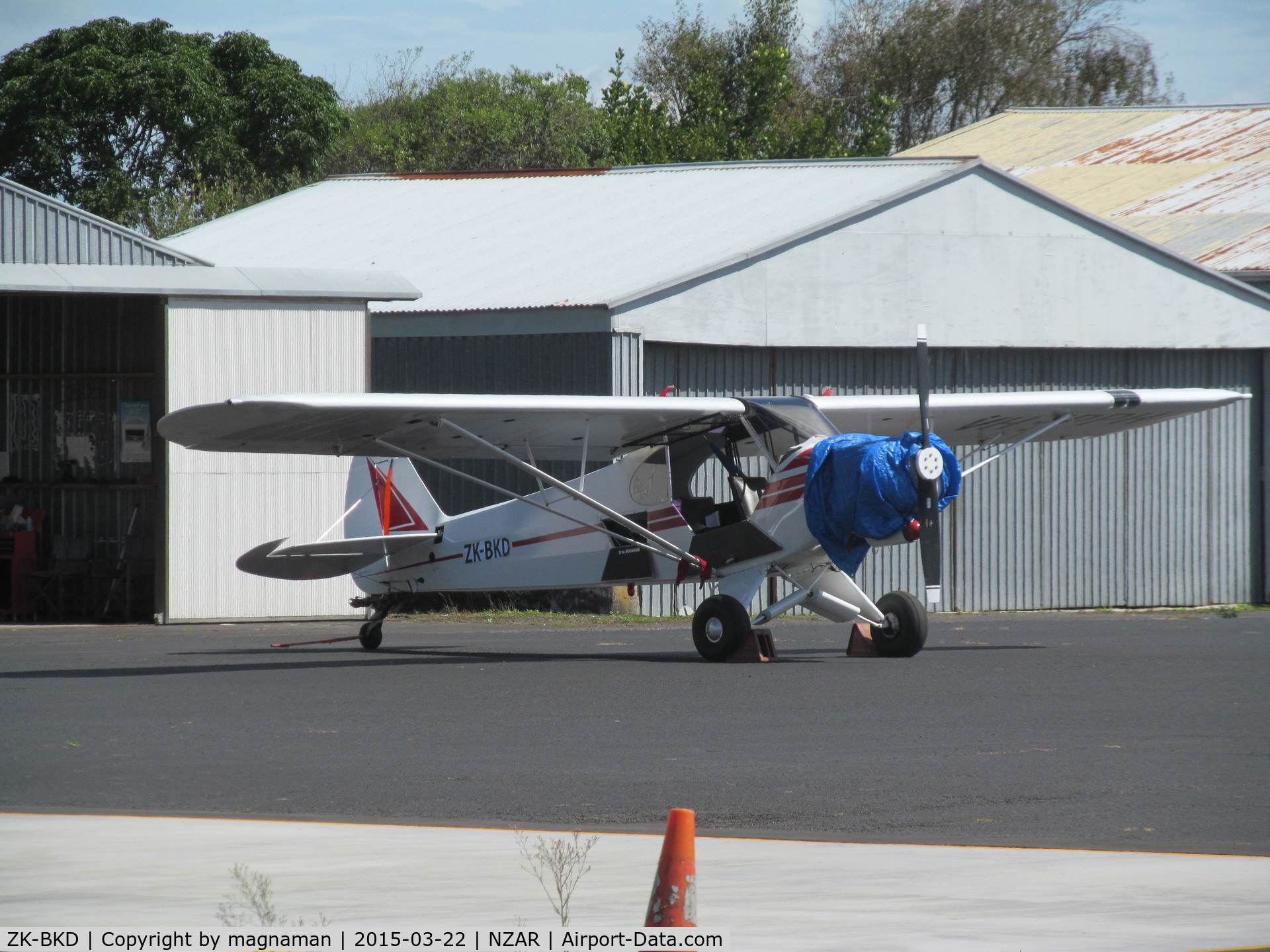 ZK-BKD, 1966 Piper PA-18-150 Super Cub C/N 18-8470, new ex VH-PPH (still wearing under wing)  cub to NZ register at Ardmore base c/n 18-8470