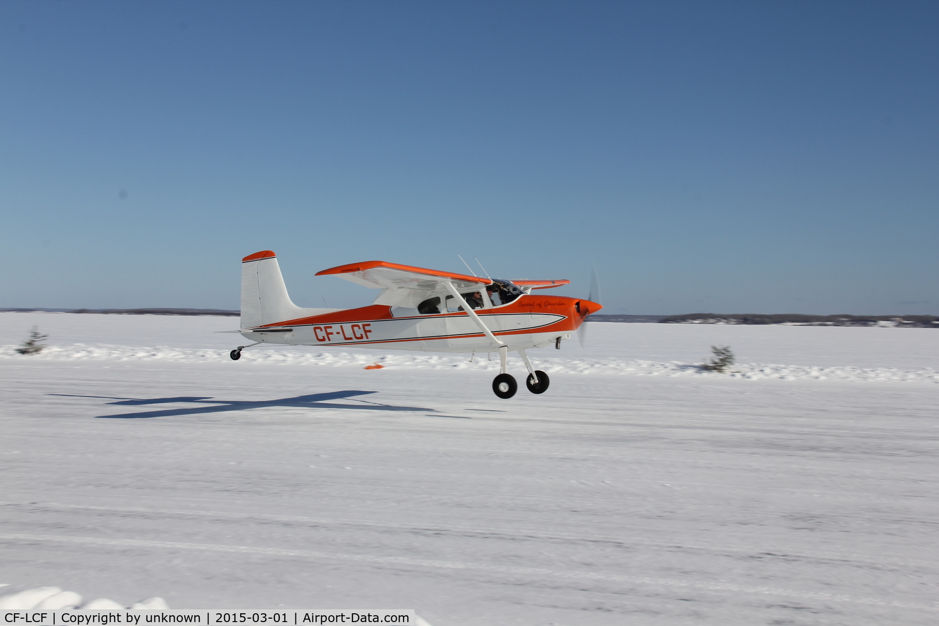 CF-LCF, 1959 Cessna 180B C/N 50527, LCF at Lac la Biche AB fly in. 2015. A/C now based in Alberta