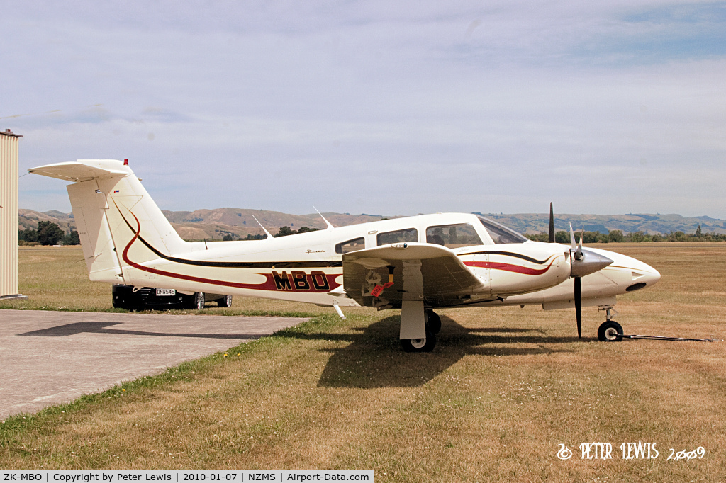 ZK-MBO, Piper PA-44-180T Turbo Seminole C/N 44-8207004, C R Stobbs, Upper Hutt