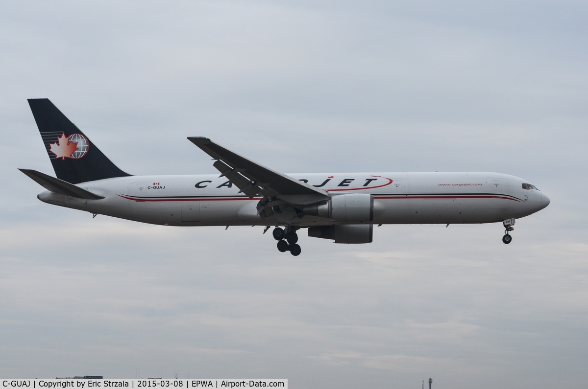 C-GUAJ, 1992 Boeing 767-35E/ER C/N 26063, Cargojet landing on RWY 11.