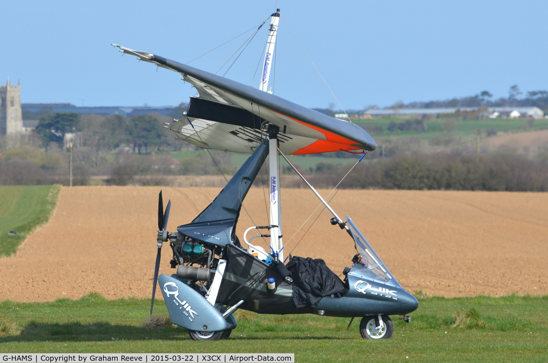 G-HAMS, 2006 P&M Aviation Pegasus Quik C/N 8224, Parked at Northrepps.