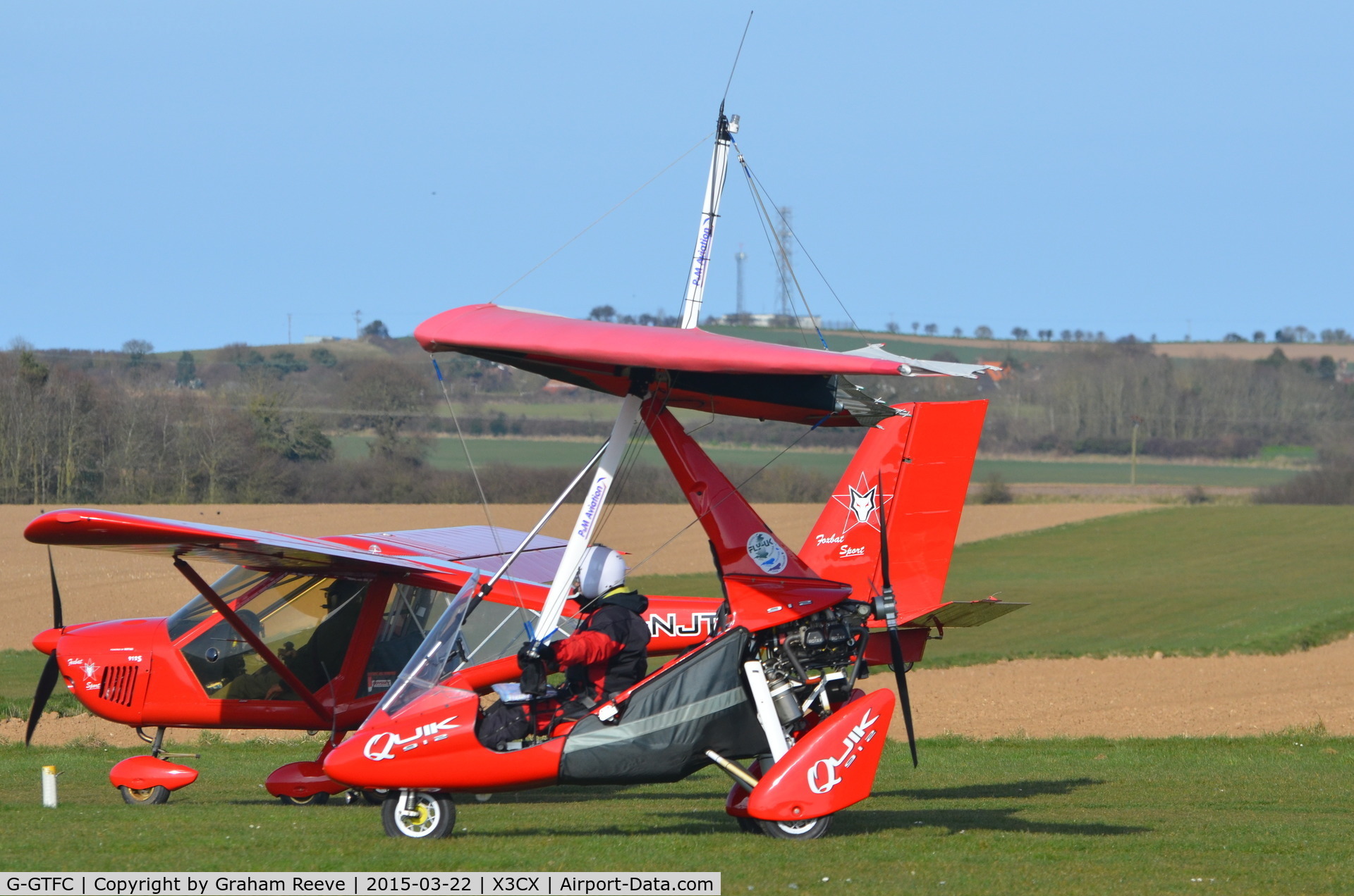 G-GTFC, 2006 P&M Aviation Pegasus Quik C/N 8184, Just landed at Northrepps.