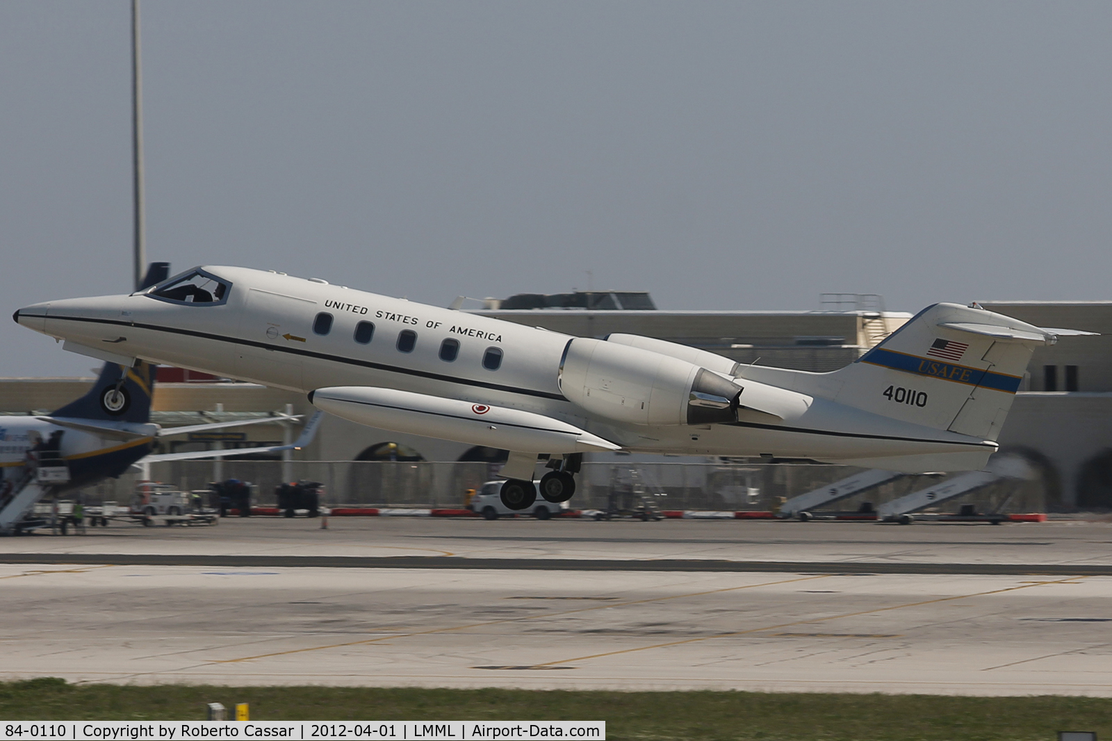 84-0110, 1984 Gates Learjet C-21A C/N 35A-556, Runway 31