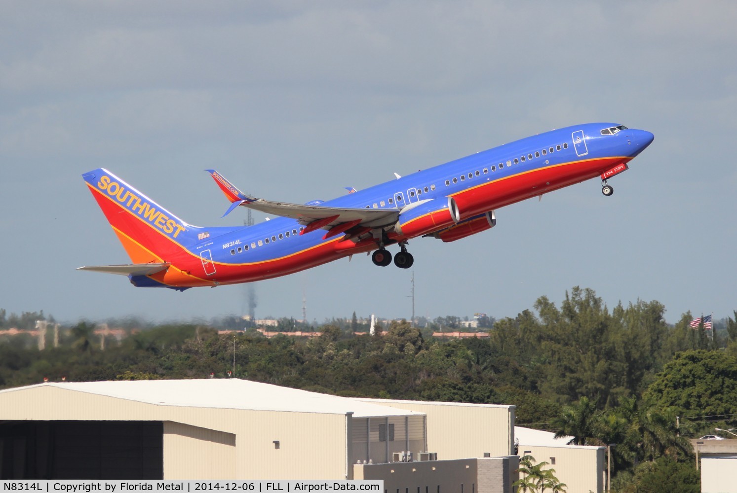 N8314L, 2012 Boeing 737-8H4 C/N 36990, Southwest