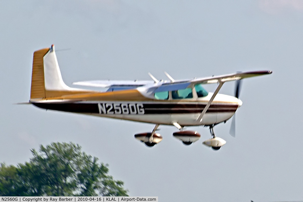 N2560G, 1959 Cessna 182B Skylane C/N 51860, Cessna 182B Skylane [51860] Lakeland-Linder~N 16/04/2010