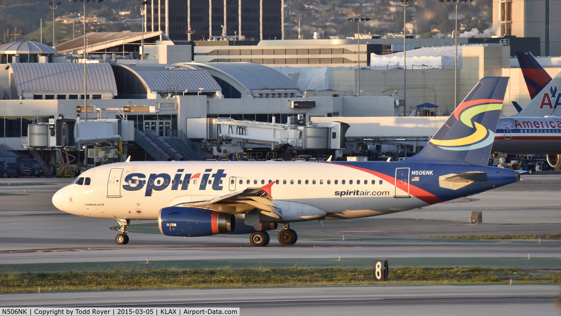 N506NK, 2005 Airbus A319-132 C/N 2490, Arrived at LAX on 25L