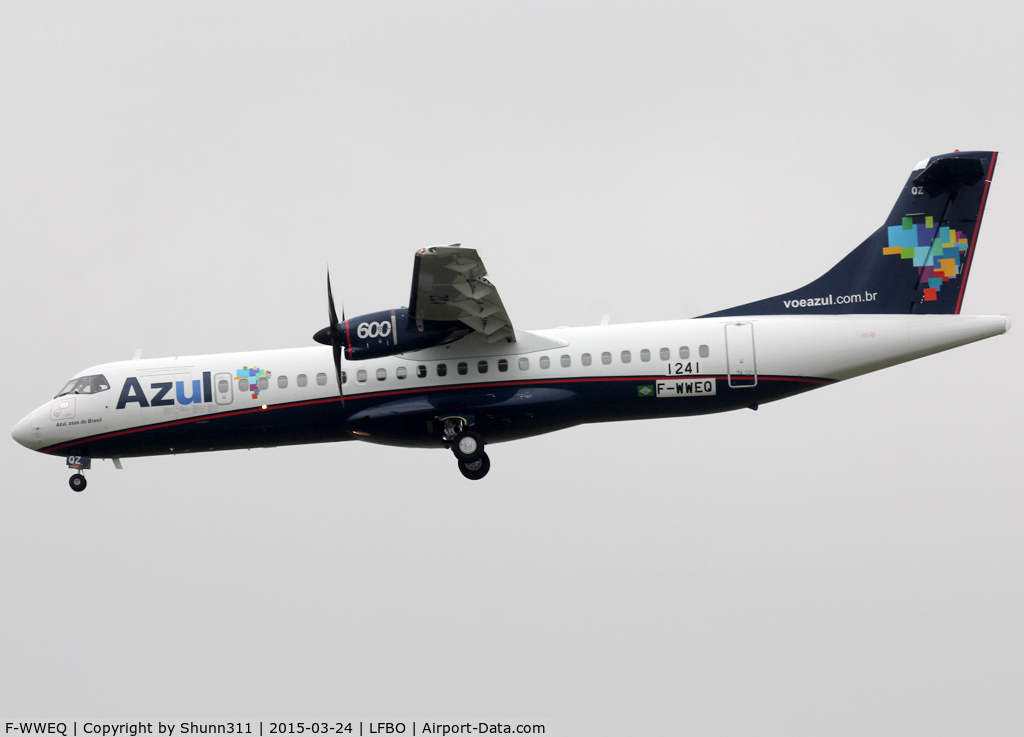 F-WWEQ, 2015 ATR 72-600 C/N 1241, C/n 1241 - To be PR-AQZ