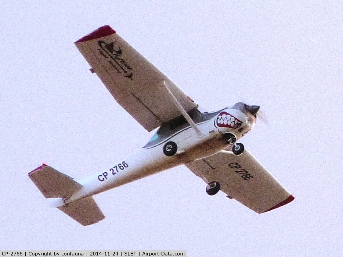CP-2766, 1980 Cessna 152 C/N 15284193, Trainer plane from a distance, still menacing