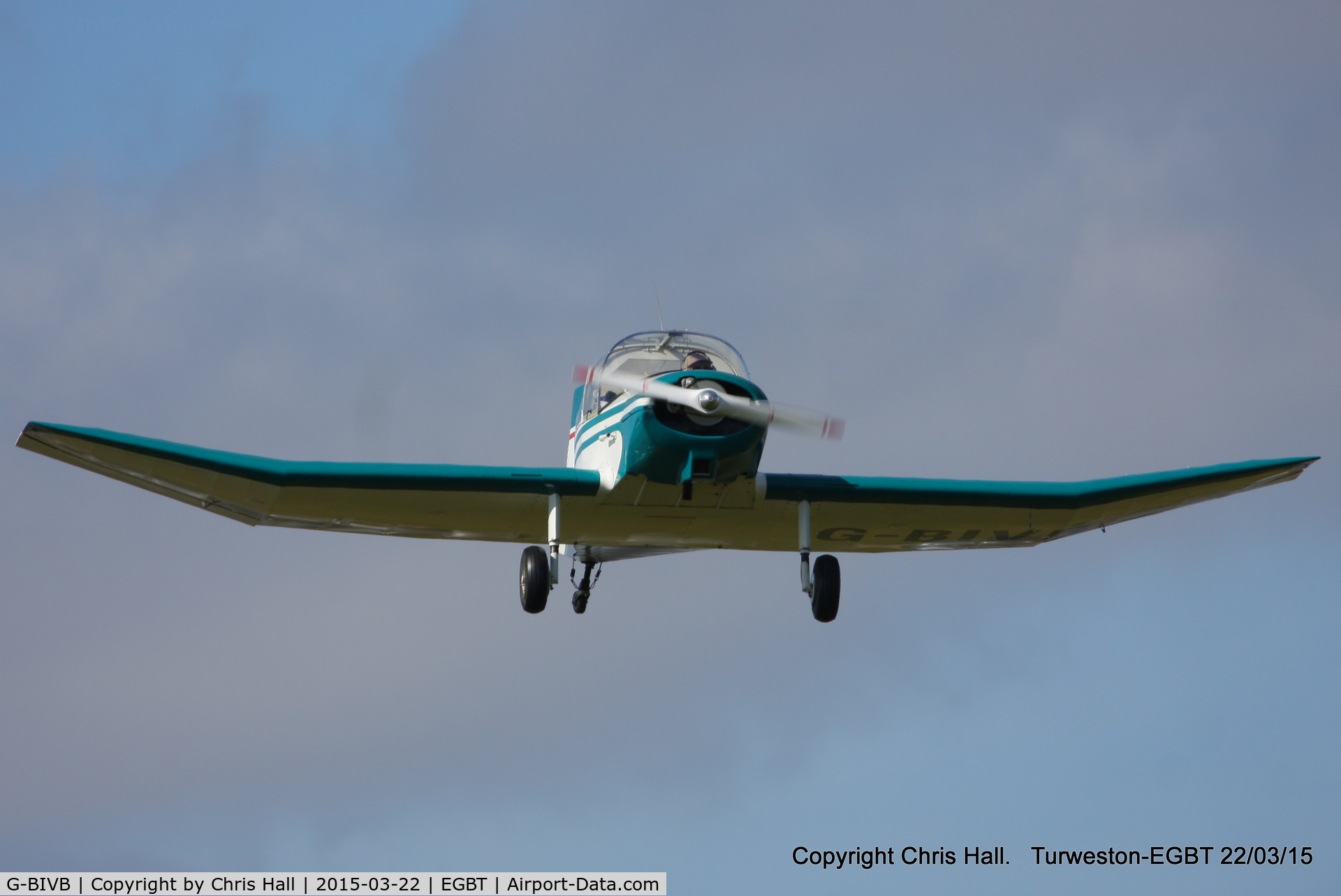 G-BIVB, 1960 Jodel D-112 C/N 1009, at the Vintage Aircraft Club spring rally