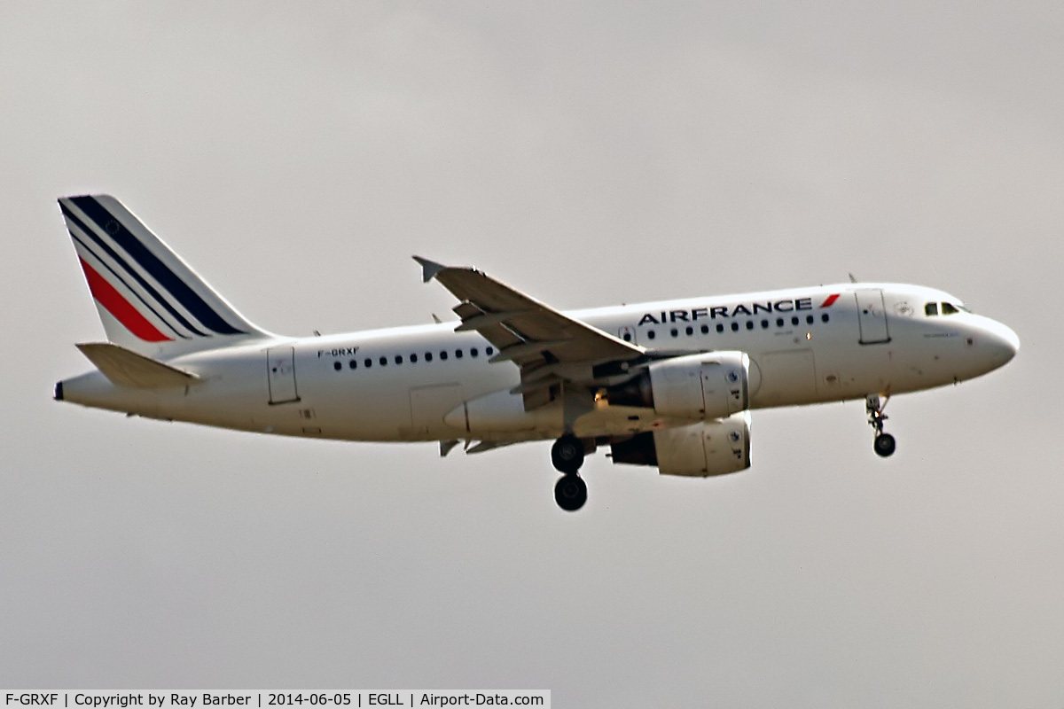 F-GRXF, 2003 Airbus A319-111 C/N 1938, Airbus A319-111 [1938] (Air France) Home~G 05/05/2014. On approach 27L.